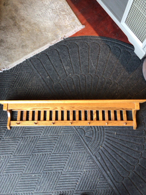 Hanging Oak Shelf