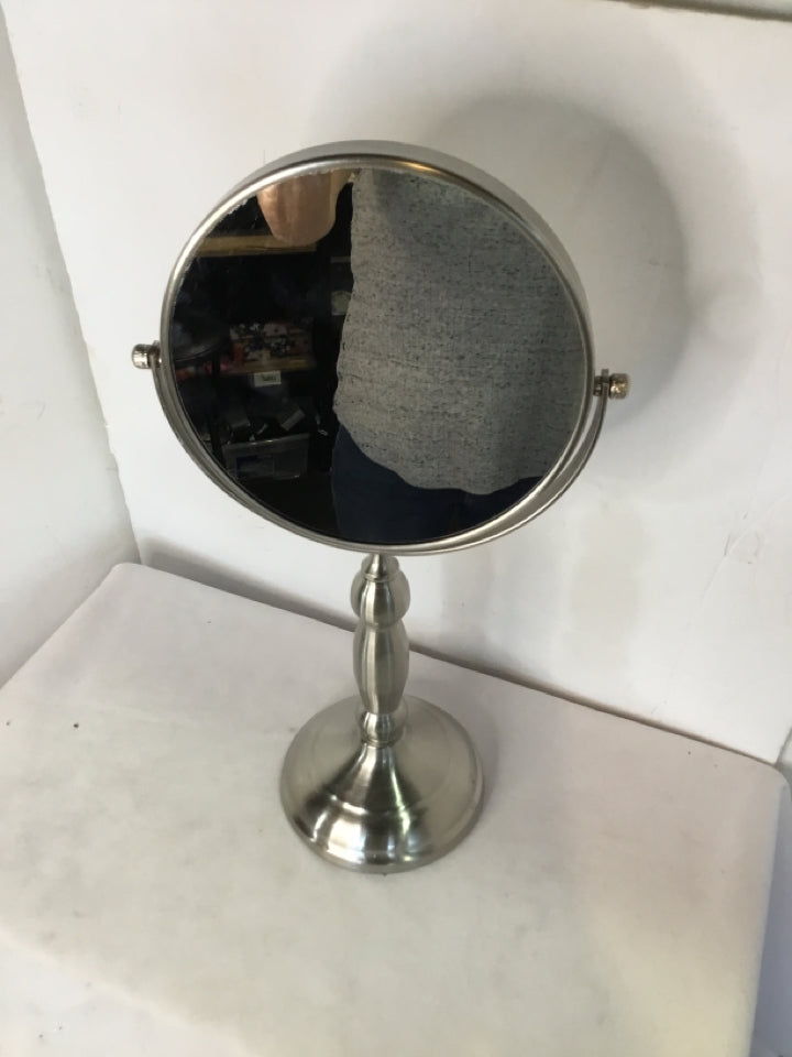 Table Top Silver Metal Mirror