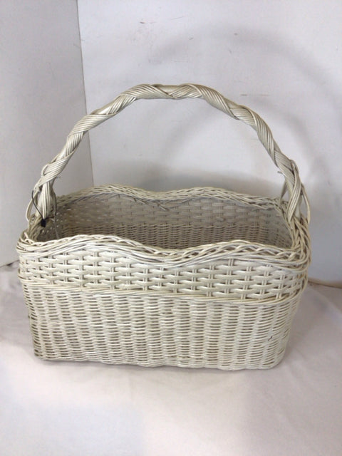 White Wicker Basket