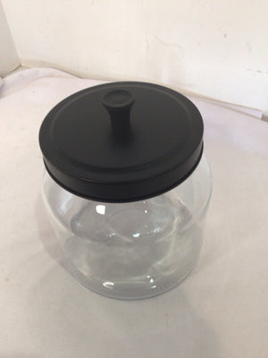 Clear/Brown Glass Canister