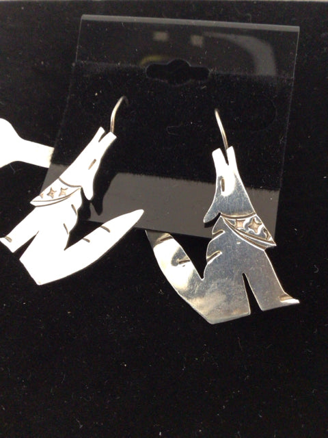 Sterling Silver Dog Earrings