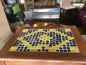 Mosaic Blue/Yellow End Table