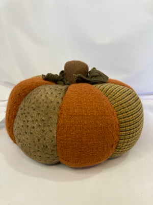 Orange/Brown Felt Pumpkin Holiday Item