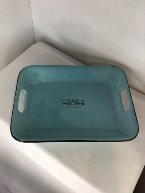 HALLMARK Blue Ceramic Sheep Serving Dish