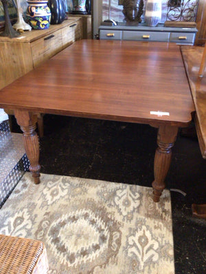 Dining Wood 1 Leaf Brown Table