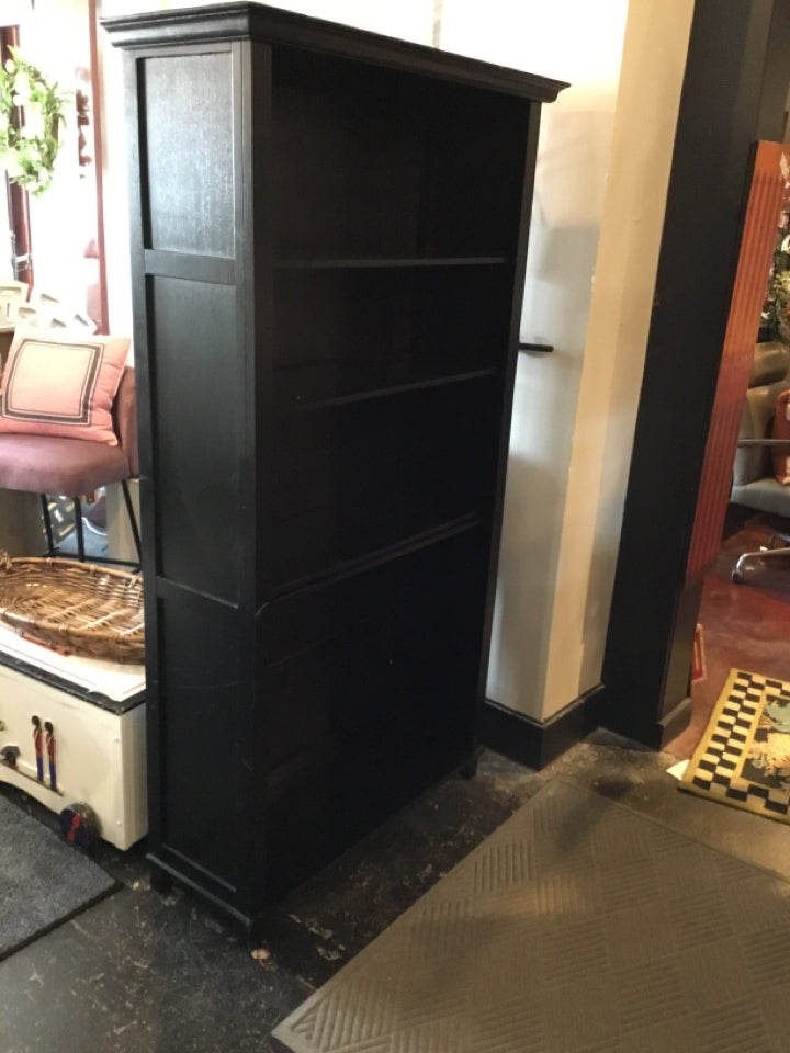 Wood Black Bookcase/Bookshelf
