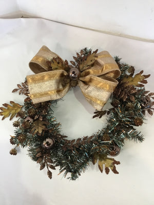 Wreath Brown Pine Cone Holiday Item