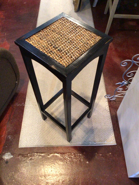 Black/Brown Wood Plant Stand