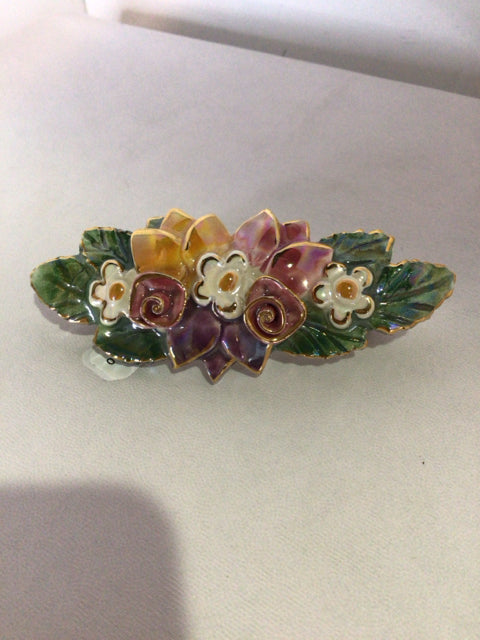 Multi-Color Floral Hair Clasp