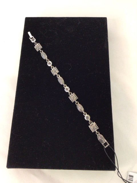 Sterling Silver Silver Geometric Bracelet