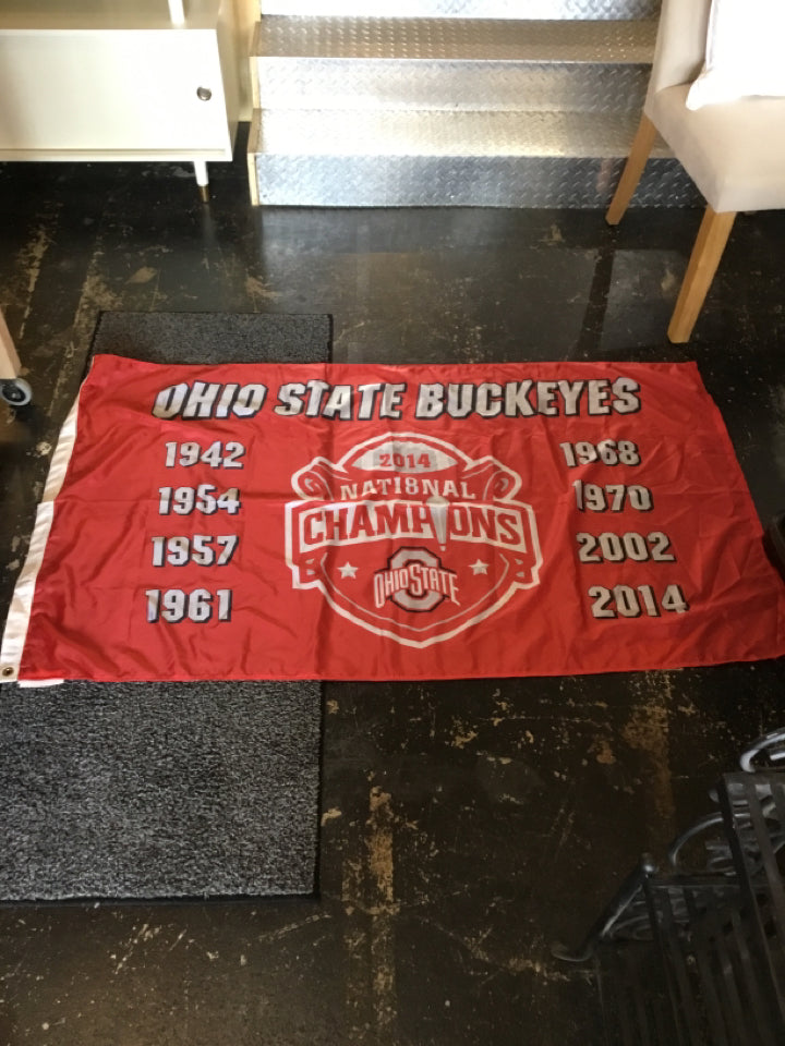 Red/white Polyester Ohio State Flag