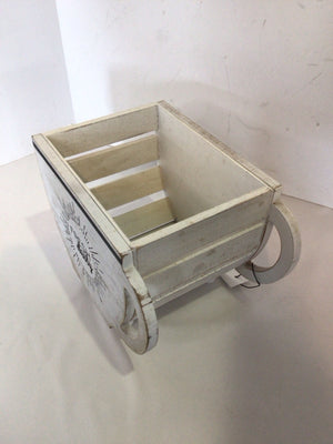 White/Black Wood Coffee Planter