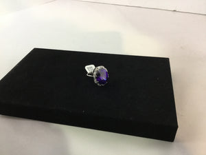 Purple Rhinestone Ring