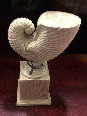 Cream Resin Shell Statue