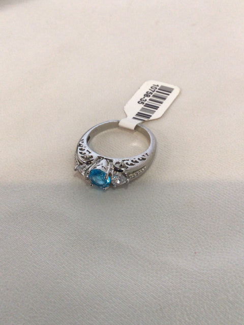 Silver Rhinestone Ring