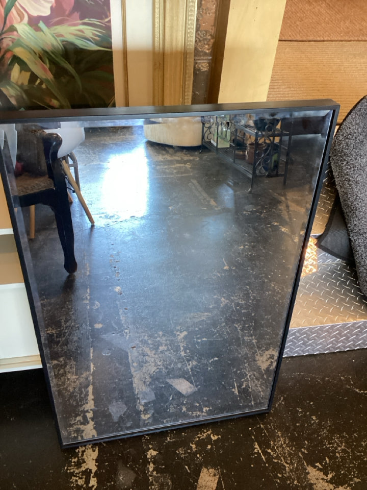 Black Beveled Mirror