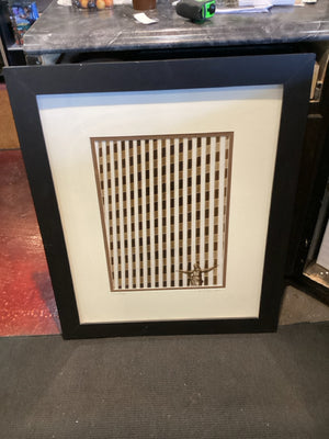 Signed White/Gold Framed Art