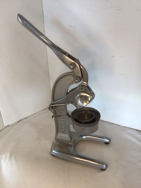 Vintage Manual Silver Aluminum Juicer