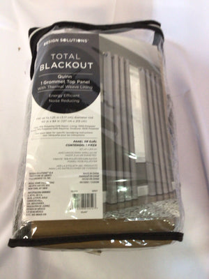 Single Gray Black Out Draperies/Curtains