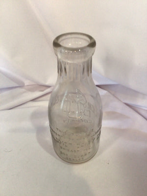 Calumet Vintage Clear Glass Dairy Bottle