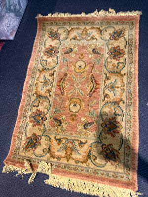 Wool Print Gold/Green Rug
