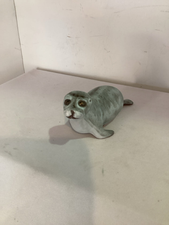 Andersen Design Gray Ceramic Walrus Figurine
