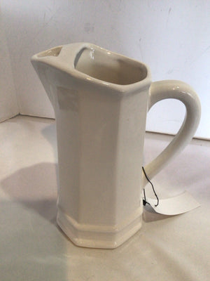 White Ceramic Pitcher