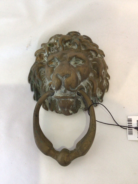 Vintage Brass Lion Door Knocker