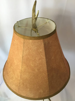 Brown Resin Horn Lamp