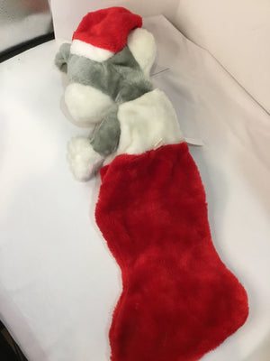 Looney Tunes Stocking Red/Gray Bugs Bunny Holiday Item