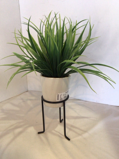 Green In Planter Faux Plant