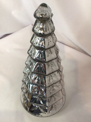 Silver Mercury Glass Christmas Tree Holiday Item