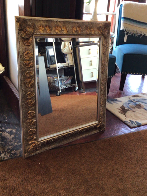 Silver/Gold Wood Mirror