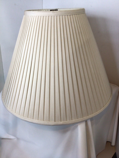 Frederick Cooper Beige Linen Pleated Lamp Shade