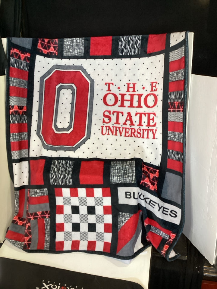 OSU White/Red Blanket