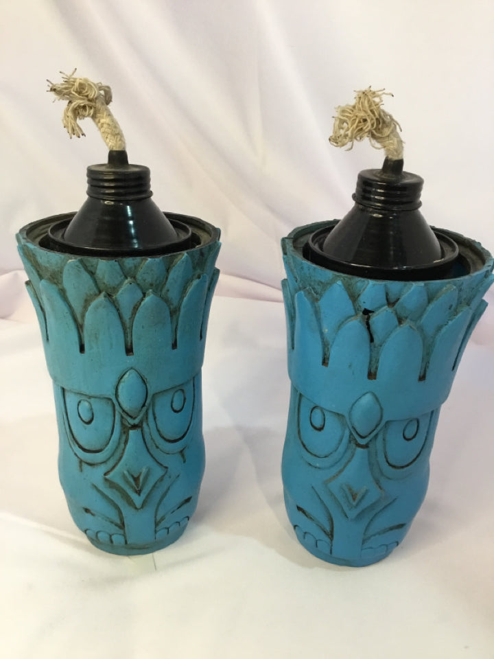 Outdoor/Outside Blue Resin Tribal Pair Misc