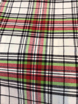 Christmas Red/Black Cotton Table runner Checkered Holiday Item