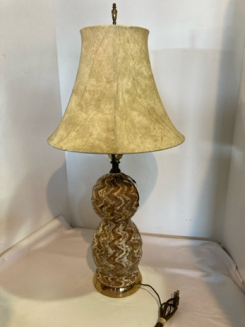 Brown/Gold Ceramic Lamp