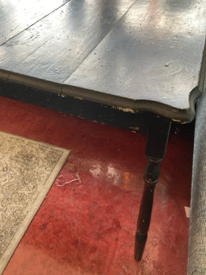 Dining Wood Painted Black Table