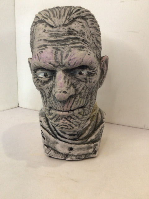 Halloween Gray/White Plastic Frankenstein Animated Holiday Item