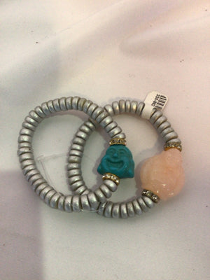 Glass Buddha Bracelet