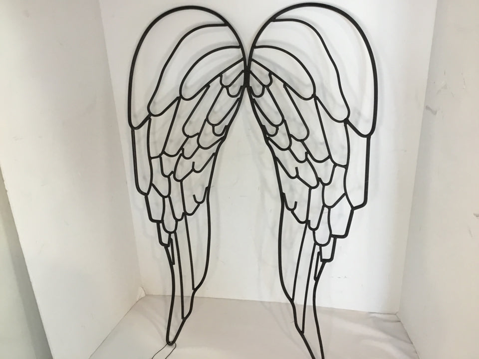 Iron Wings Black Wall Decoration Art
