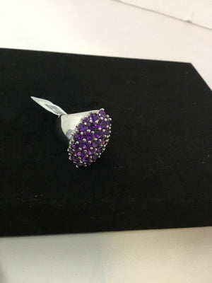 Purple Rhinestone Ring