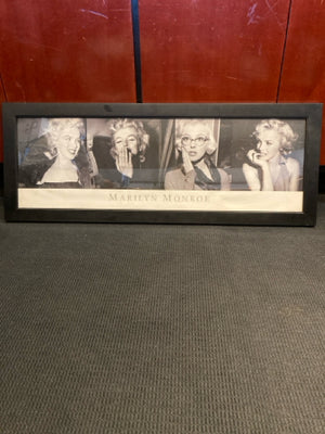 Black/White Marilyn Monroe Framed Art