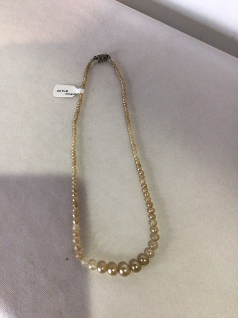 Cream Beaded Necklace