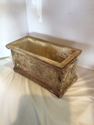 Cream/Brown Ceramic Angels Planter