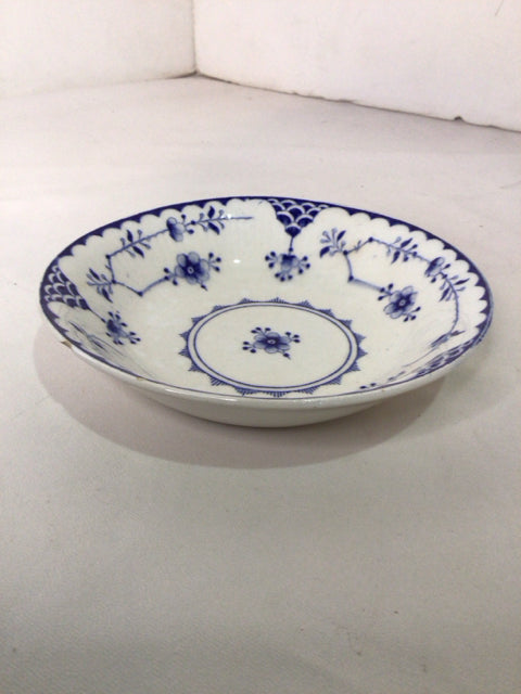 Blue/White Ceramic Floral Bowl