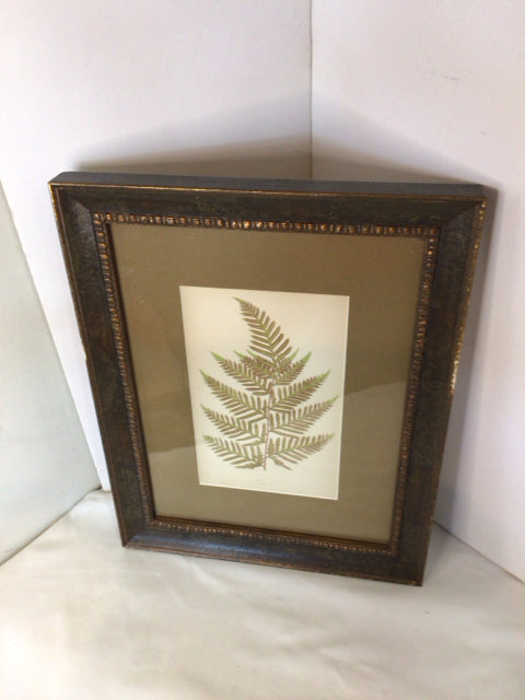 Botanical Green Leaf Framed Art