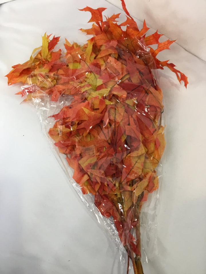 Fall Orange/Yellow Leaves Faux Flowers