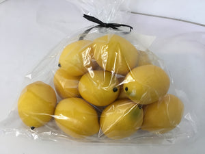 Yellow Plastic Lemon In Bag Misc